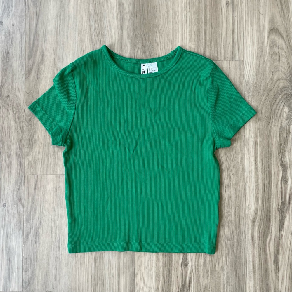 H&M Ribbed Short Sleeve